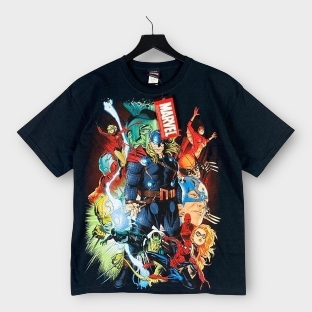 Vintage Marvel Mad Engine T-Shirt XS Rare Super Hero Graphic Superhero Comics